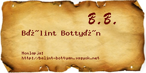 Bálint Bottyán névjegykártya